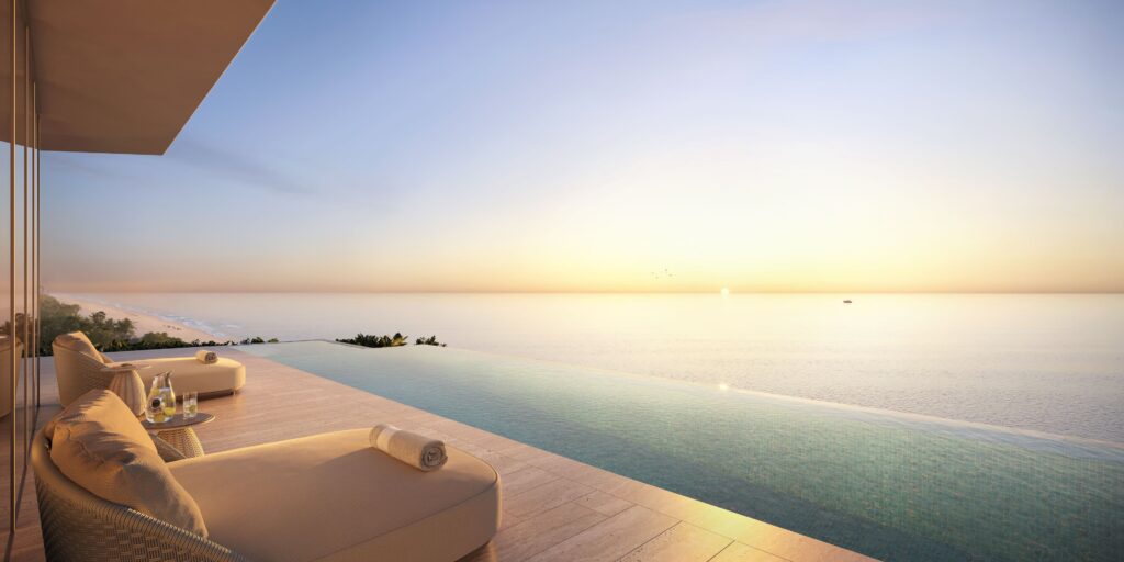 Ocean Terrace Residence Miami Beach - Render East View